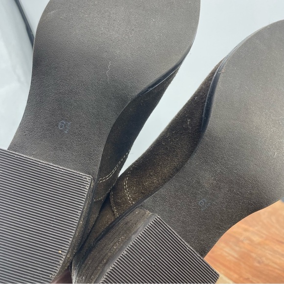 Naughty Monkey Western Laser Cut Buckle Ankle Boot, brown suede 6.5 - Picture 6 of 8